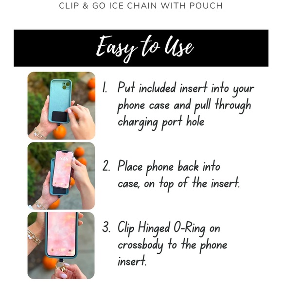 Save the Girls Clip and Go Ice Chain with Gold Pouch - Picture 8 of 8